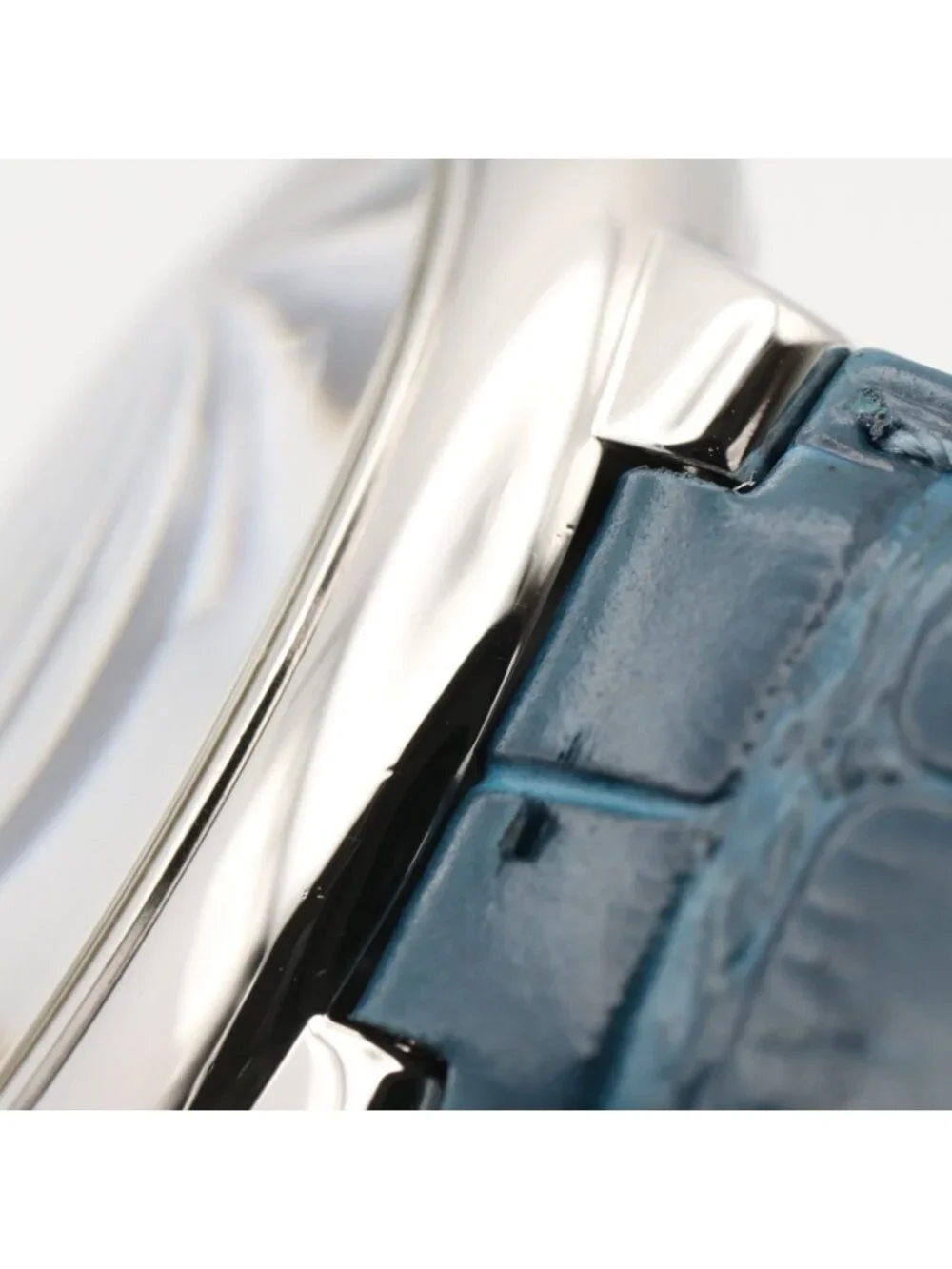 Cartier Watch Baron Blue Stainless Steel